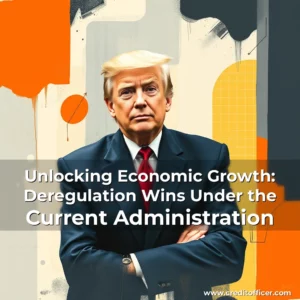 Artistic representation for Unlocking Economic Growth: Deregulation Wins Under the Current Administration