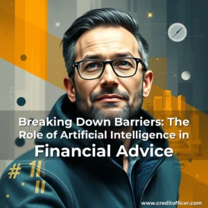 Artistic representation for Breaking Down Barriers: The Role of Artificial Intelligence in Financial Advice