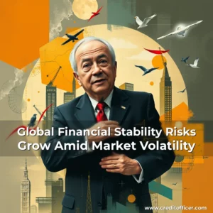 Artistic representation for Global Financial Stability Risks Grow Amid Market Volatility