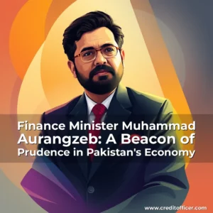 Artistic representation for Finance Minister Muhammad Aurangzeb: A Beacon of Prudence in Pakistan's Economy
