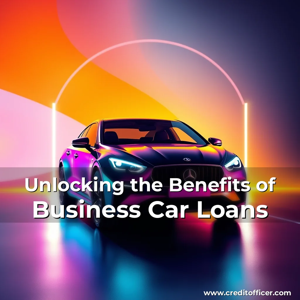 Read more about the article Unlocking the Benefits of Business Car Loans