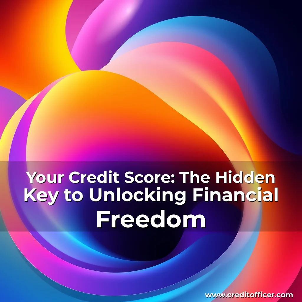 You are currently viewing Your Credit Score: The Hidden Key to Unlocking Financial Freedom