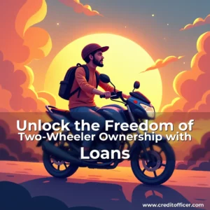 Artistic representation for Unlock the Freedom of Two-Wheeler Ownership with Loans