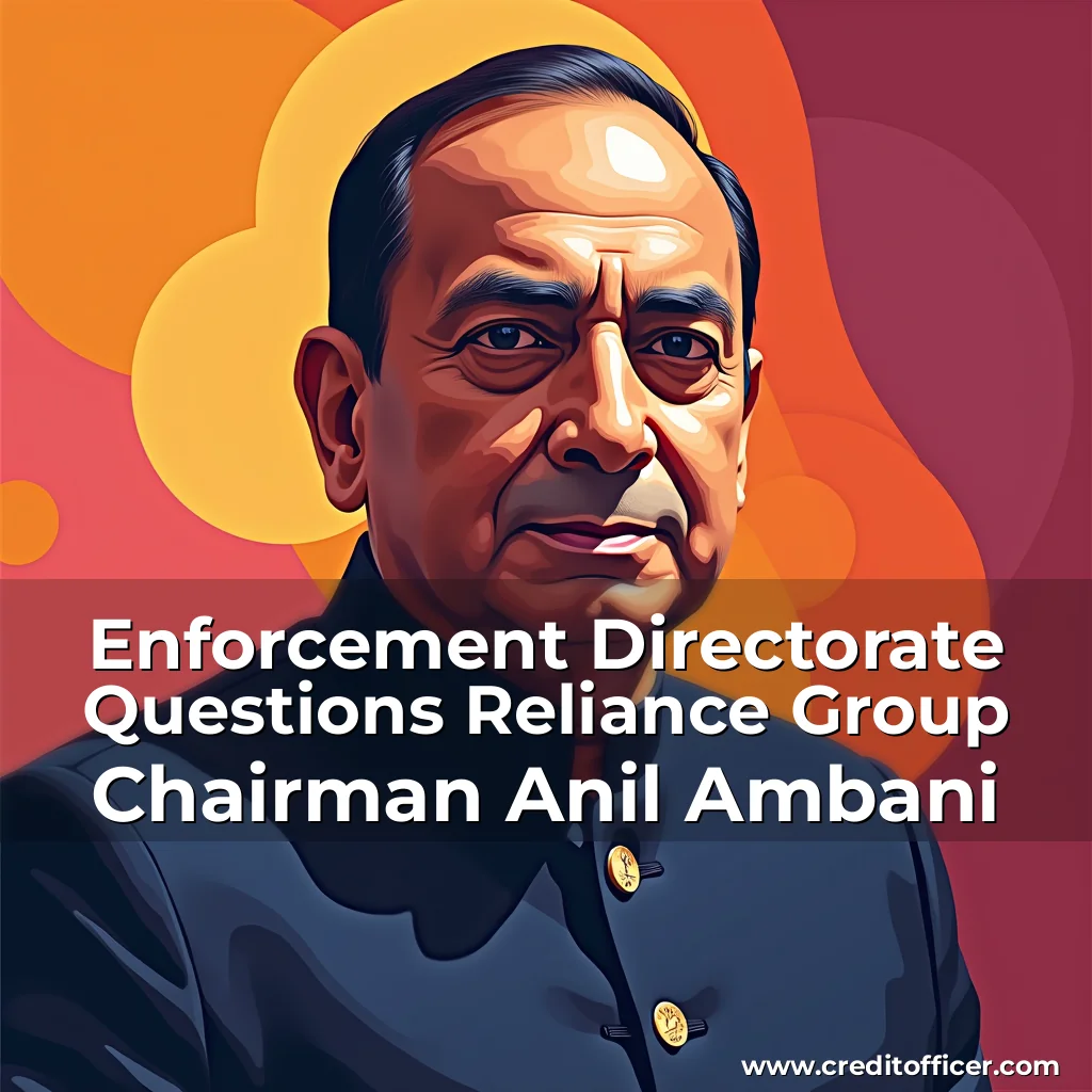 Read more about the article Enforcement Directorate Questions Reliance Group Chairman Anil Ambani