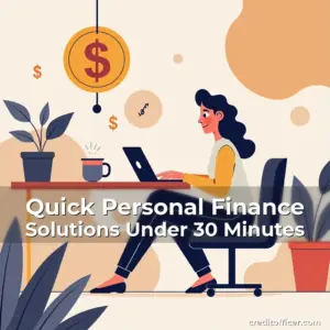 Artistic representation for Quick Personal Finance Solutions Under 30 Minutes