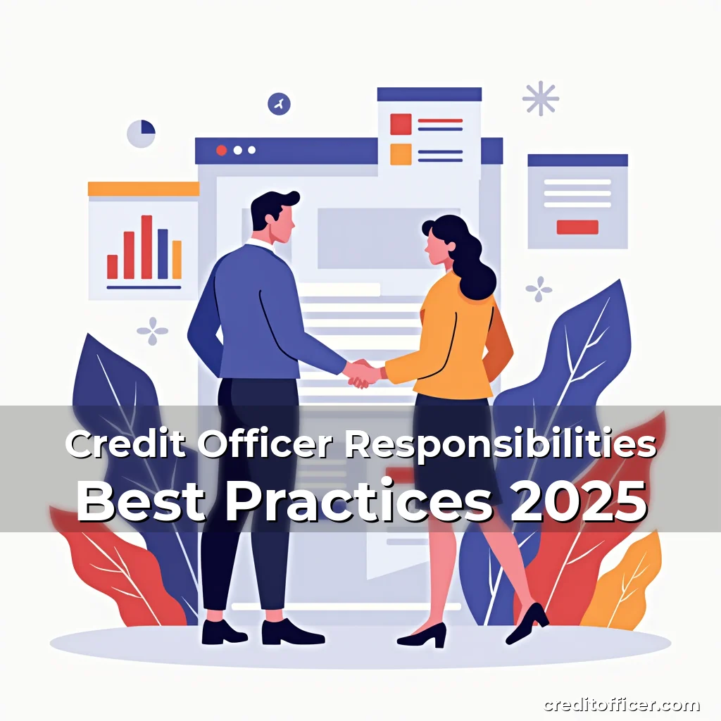 Artistic representation for Credit Officer Responsibilities Best Practices 2025