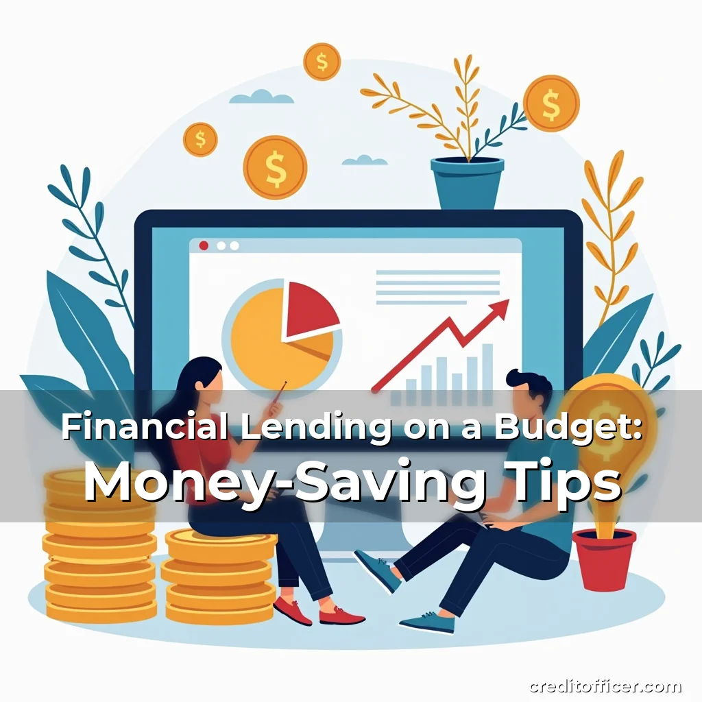 Artistic representation for Financial Lending on a Budget: Money-Saving Tips