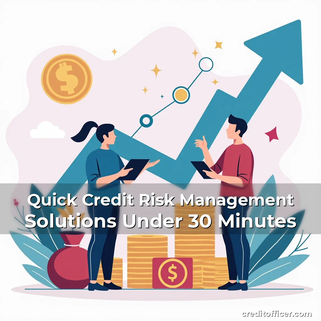 Artistic representation for Quick Credit Risk Management Solutions Under 30 Minutes