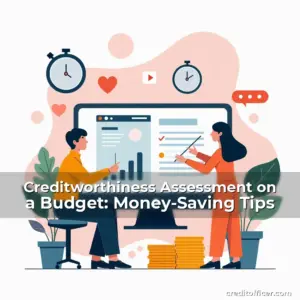 Artistic representation for Creditworthiness Assessment on a Budget: Money-Saving Tips