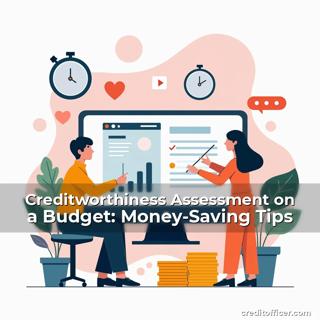 Artistic representation for Creditworthiness Assessment on a Budget: Money-Saving Tips