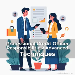 Artistic representation for Professional Credit Officer Responsibilities: Advanced Techniques