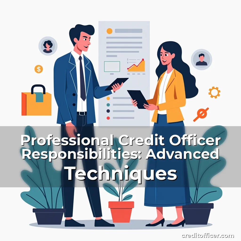 Artistic representation for Professional Credit Officer Responsibilities: Advanced Techniques