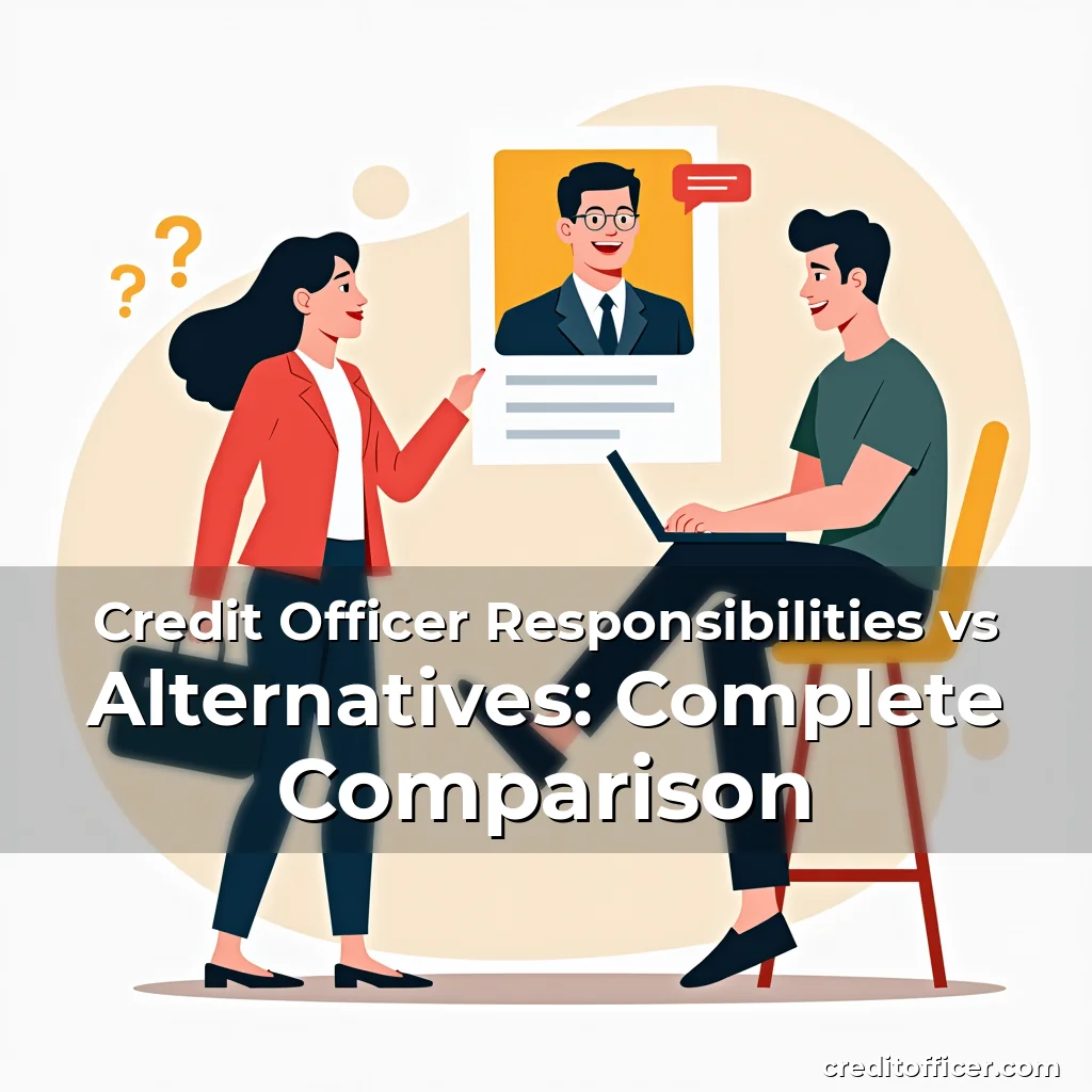 Artistic representation for Credit Officer Responsibilities vs Alternatives: Complete Comparison