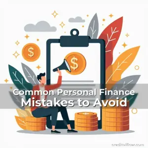 Artistic representation for Common Personal Finance Mistakes to Avoid