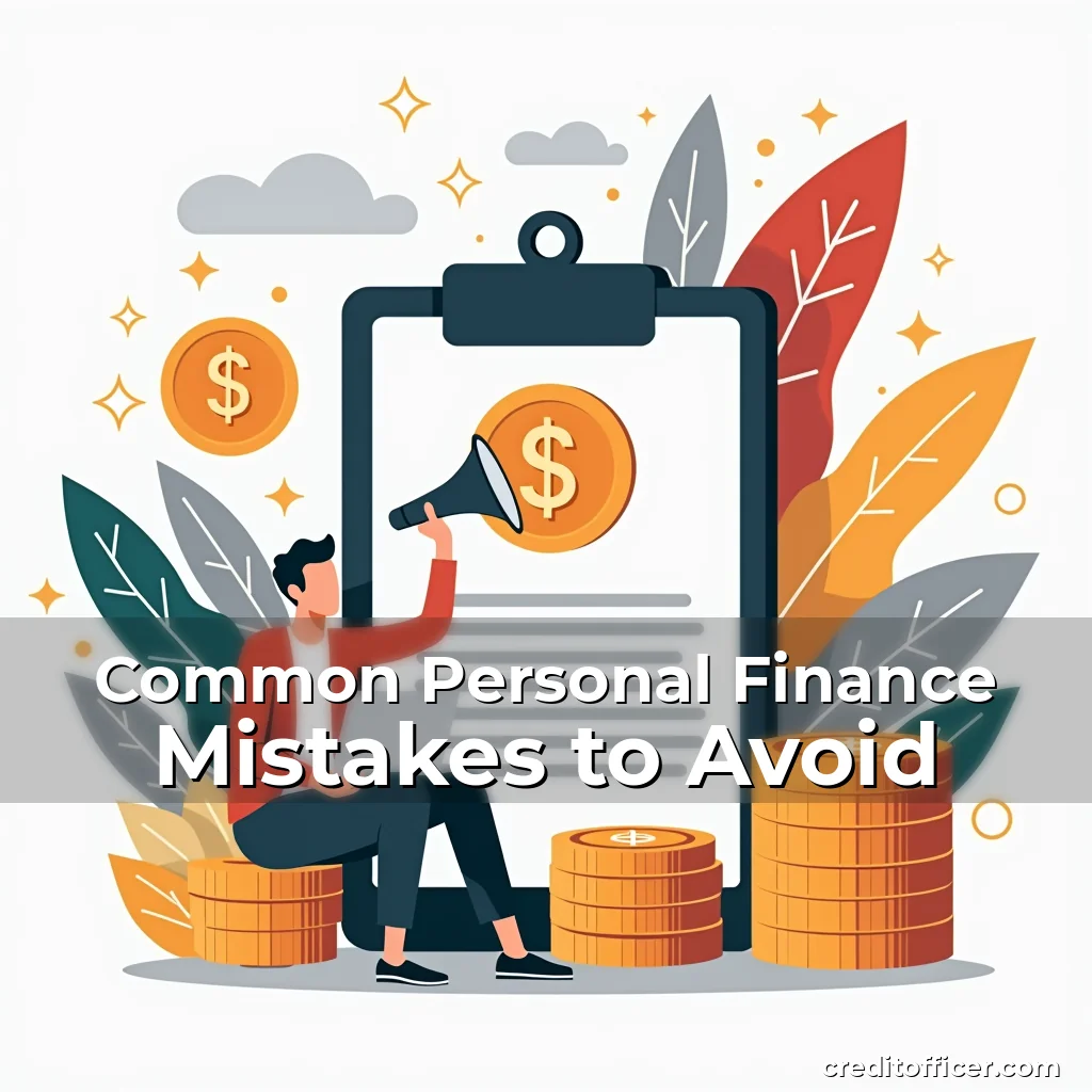 Artistic representation for Common Personal Finance Mistakes to Avoid