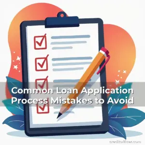 Artistic representation for Common Loan Application Process Mistakes to Avoid