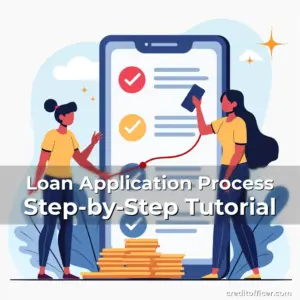 Artistic representation for Loan Application Process Step-by-Step Tutorial