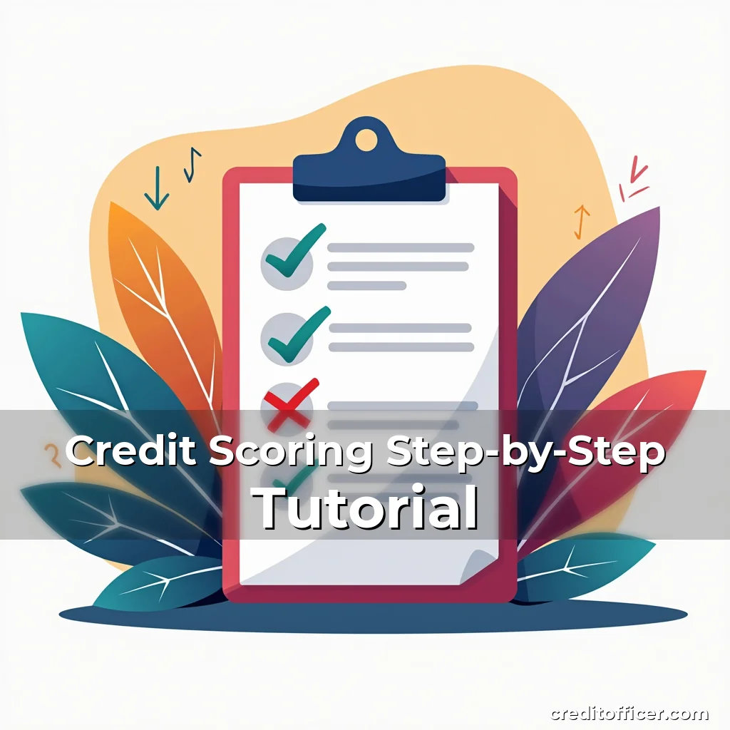 Artistic representation for Credit Scoring Step-by-Step Tutorial