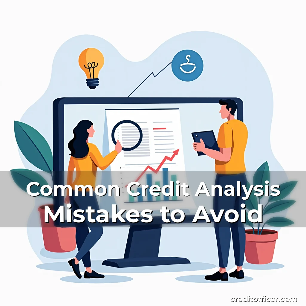 Artistic representation for Common Credit Analysis Mistakes to Avoid