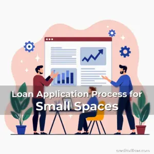 Artistic representation for Loan Application Process for Small Spaces