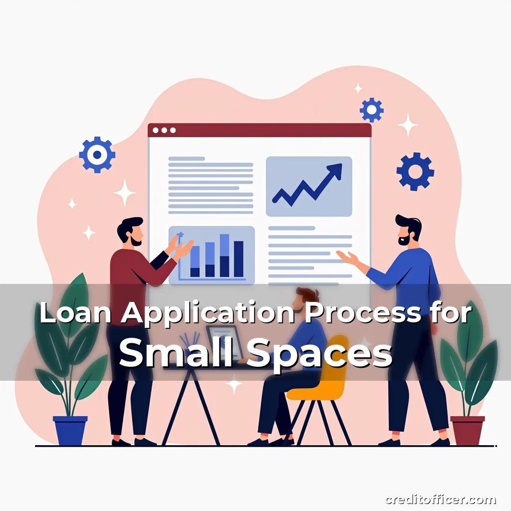 Artistic representation for Loan Application Process for Small Spaces