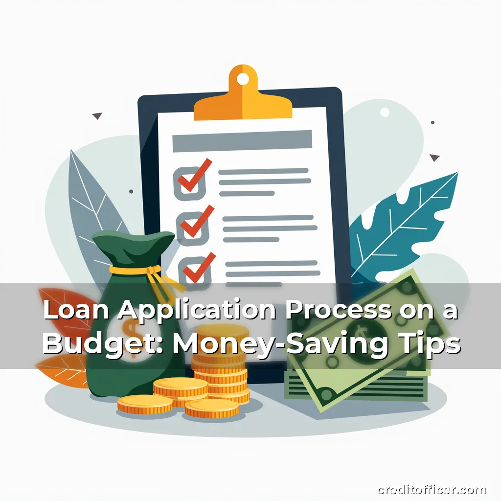 Artistic representation for Loan Application Process on a Budget: Money-Saving Tips