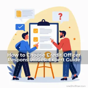 Artistic representation for How to Choose Credit Officer Responsibilities: Expert Guide