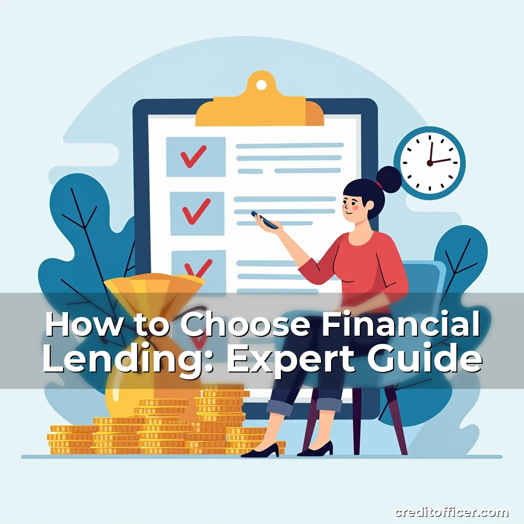 Artistic representation for How to Choose Financial Lending: Expert Guide