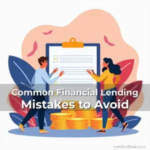 Artistic representation for Common Financial Lending Mistakes to Avoid