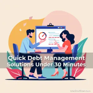 Artistic representation for Quick Debt Management Solutions Under 30 Minutes
