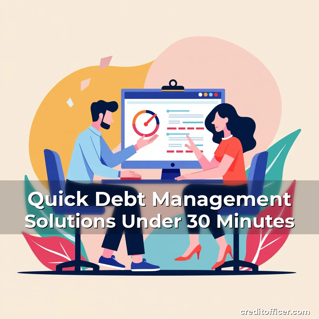 Read more about the article Quick Debt Management Solutions Under 30 Minutes