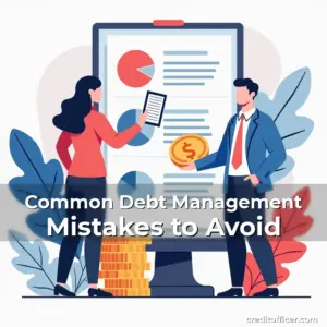 Artistic representation for Common Debt Management Mistakes to Avoid