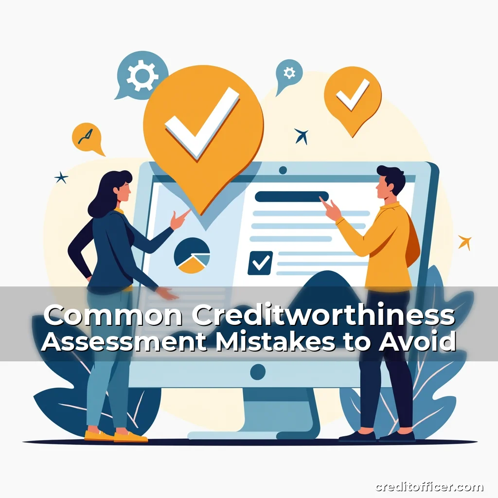 Artistic representation for Common Creditworthiness Assessment Mistakes to Avoid