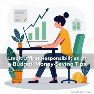 Artistic representation for Credit Officer Responsibilities on a Budget: Money-Saving Tips
