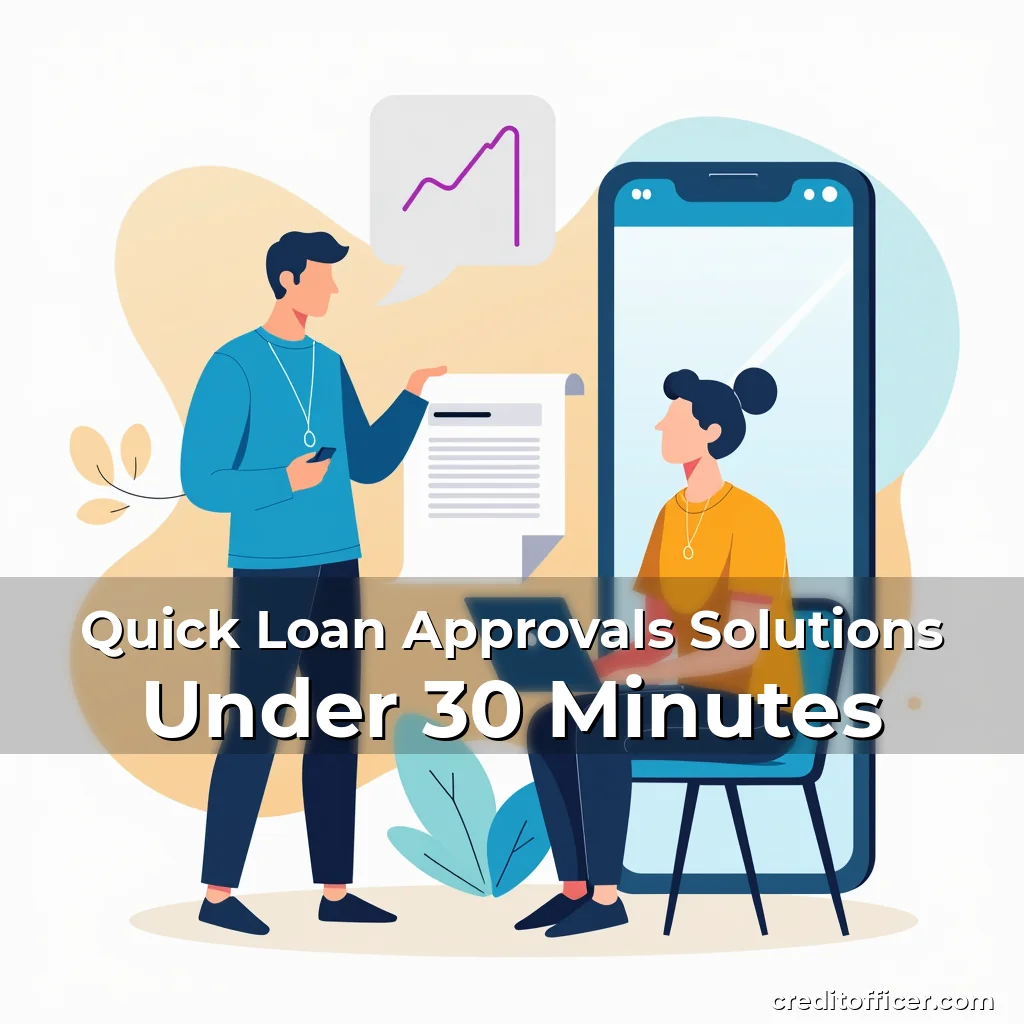Artistic representation for Quick Loan Approvals Solutions Under 30 Minutes