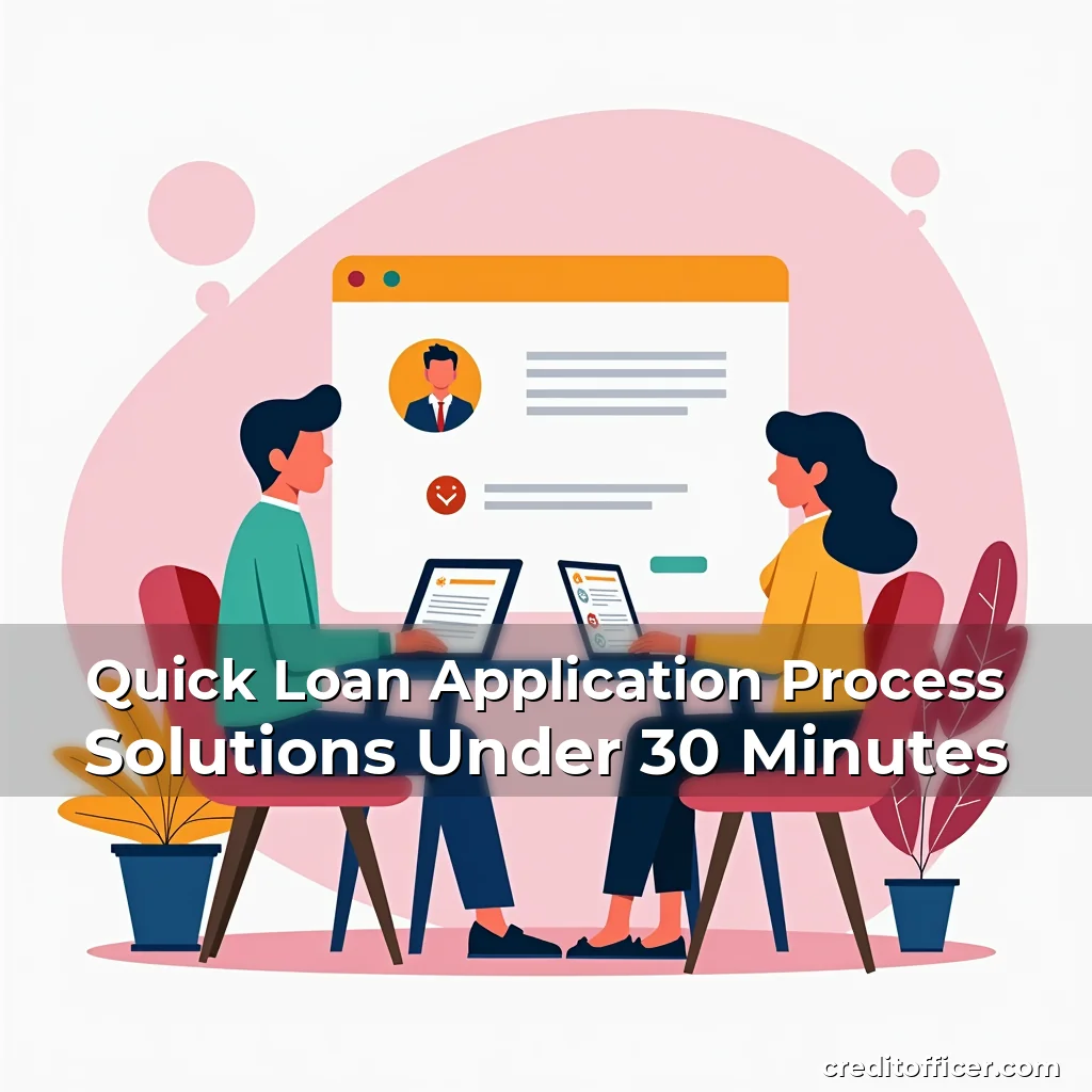 Artistic representation for Quick Loan Application Process Solutions Under 30 Minutes