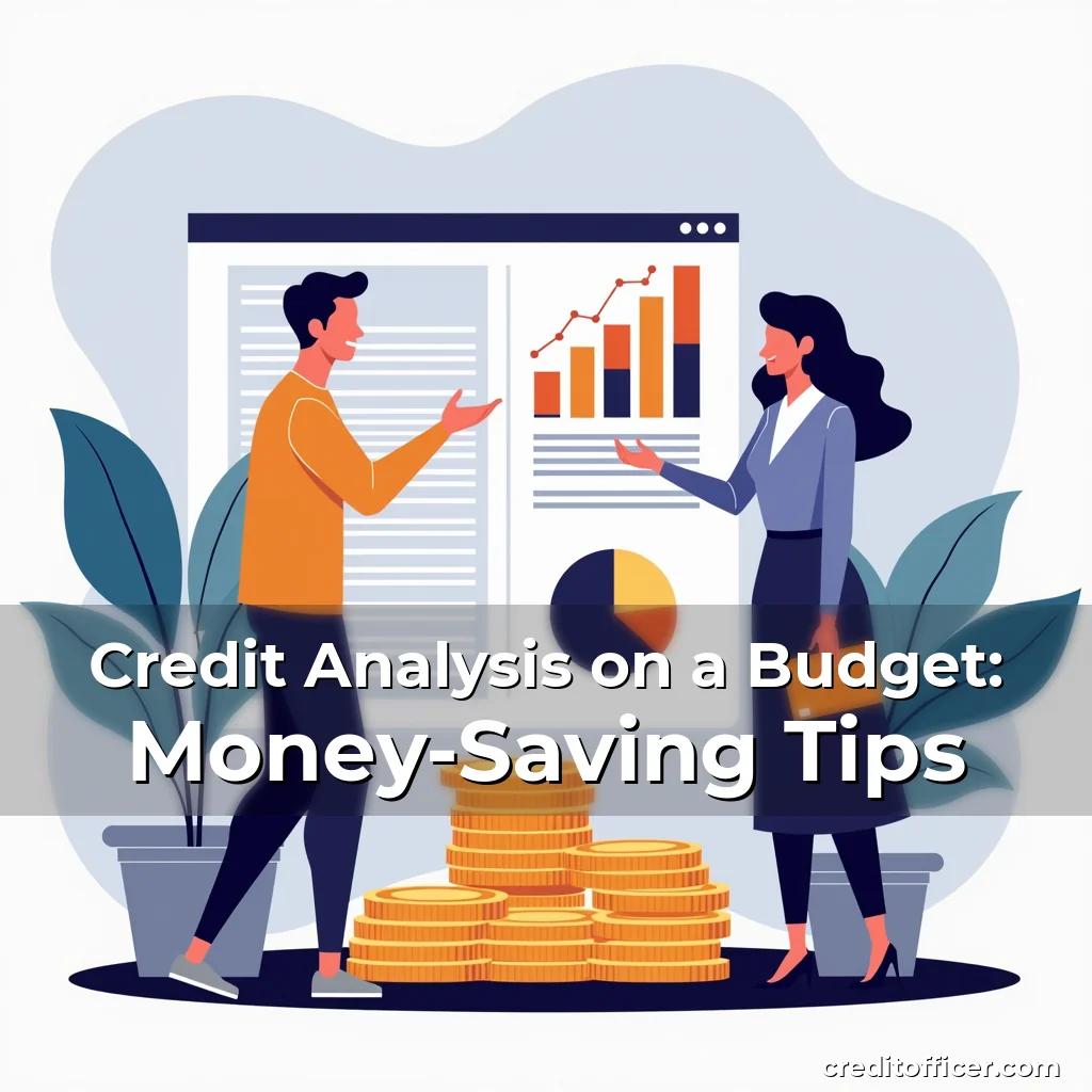 Artistic representation for Credit Analysis on a Budget: Money-Saving Tips