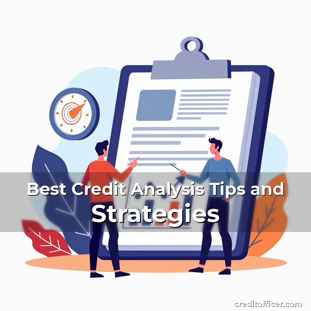 Artistic representation for Best Credit Analysis Tips and Strategies